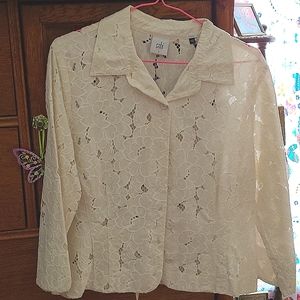 Cabi detailed long sleeve jacket.